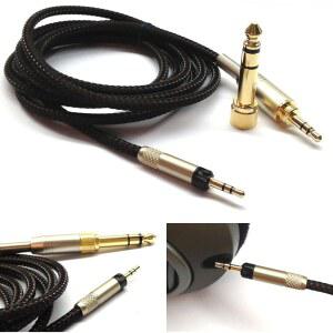 NEWFANTASIA 대체 오디오 업그레이드 케이블 - SENNHEISER HD598 HD598CS HD560S HD598SE HD620S HD400PRO HD599 HD569 HD579 HD505 헤드폰 1.2M / 4피트 호환