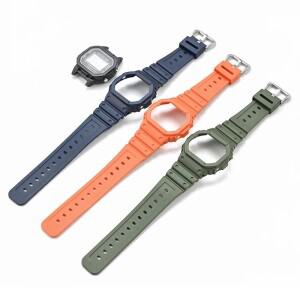 카시오 호환용 G-shock DW-5600   베젤  교체  도구 포함 고무 밴드 호환  시계 호환용 호환용 케이스