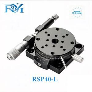 R축 40mm RSP40-L 360도 고정밀 수동 광학 로터리  각도 조정 마이크로미터 슬라이드
