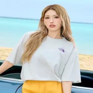 NT7US07L 화이트라벨 와일드플라워 반팔 티 OATMEAL