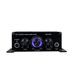 미니 Amplificador 오디오 전력 증폭기 12V 400W 스테레오 FM HIFI 2CH 음악 플레이어 마이크 자동차 홈용