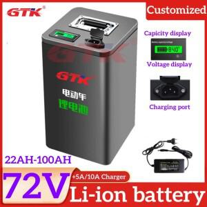 GTK 72V 100AH 리튬 이온 배터리 20AH 35AH 1000W 인력거 2륜 차량 스케이트보드