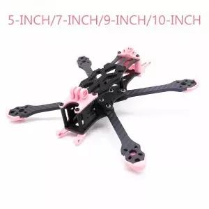스틸 5/7인치 FPV 드론 프레임 키트 220mm/296mm 경량 X형 카본 파이버 DJI O3 에어 유닛 및 비스타 호환