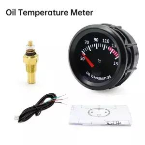 범용 디지털 LED 디스플레이 온도 게 50 150 C 센서 압력 07 바 자동차 52mm