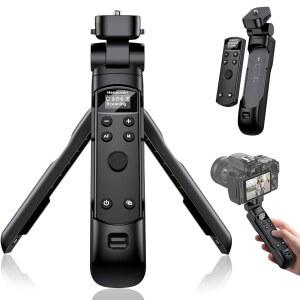 VLOGGING용 CANON TRIPOD 무선 촬영 그립 및 셔터 릴리스 | G7 X III / R50 R8 R5 R10 G5 II R100 M6 M200 M50 V 6D II용 충전식 리모컨 탑재 미니 삼각대
