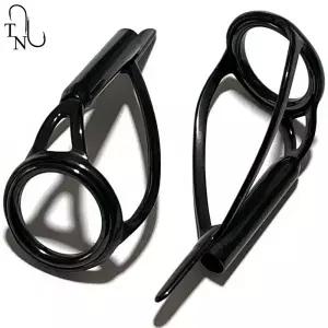 TN89 SEAGUIDE 3PCS HBXALST 316 스테인레스 스틸 프레임 세라믹 링 잉어 낚싯대 팁 제작 부품 수리 DIY