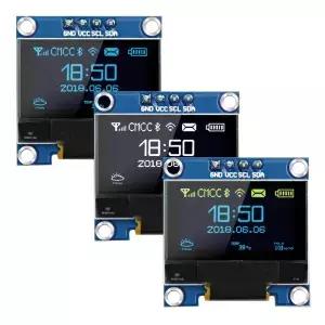 0.96 인치 OLED 디스플레이 모듈 SSD1306 Arduino 32 8266 용 I2C IIC SPI 직렬 128X64 GND VCC SCL SDA