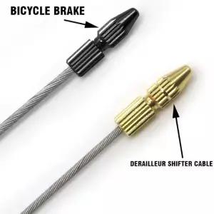 구리 MTB 자전거 브레이크 케이블 팁 프 시프트 엔드 캡 코어 내부 와이어 슬리브