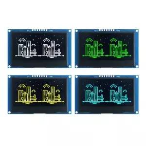 2.42인치 OLED 디스플레이 모듈 SSD1309 드라이버 128x64 해상도 I2C/SPI 인터페이스(7핀) COG 단색 화면