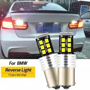 2x LED 역방향 전구 램프 P21W BA15S 1156 BMW E87 F20 F21 F45 F46 F23 F22 F87 E46 F30 F80 E36 F34 F31
