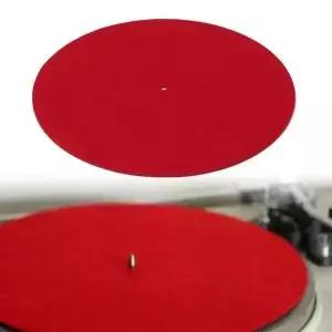 펠트 턴테이블 플래터 매트 슬립 Audiophile LP 비닐 레코드 교체 액세서리 15YE 용 m 두꺼운