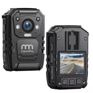 CammPro 1296P HD 바디캠 128G 방수 웨어러블 GPS 나이트비전