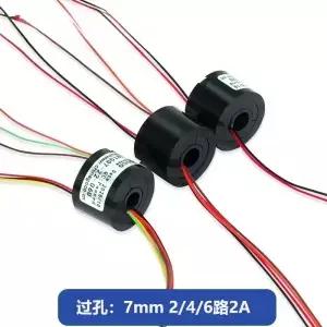 스루홀 슬립 링 전도성 전기 브러시 5mm7mm2 4채널 컬러 와이어 구별 용이