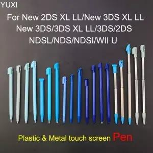 1PC 신형 2DS XL/3DS 뉴 NDSL NDS NDSI WII U 메탈 텔레스코픽 스타일러스 펜 플라스틱 터치 스크린