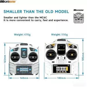 존 MC6C 미니 V2 2.4G 6채널 송수신기 무선 시스템 (RC 비행기 드론 헬리콥터 보트 자동차 멀티로터용)