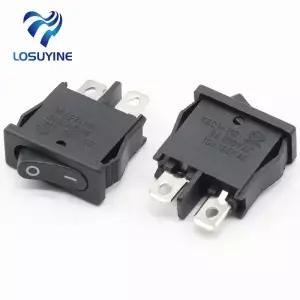 10 pcs 10*21MM 로커 스위치 블랙 KCD1110 2Pin 2 파일시 소 6A250V 전원