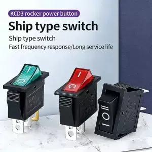 1PCS KCD3 로커 전원 스위치 3핀 ONOFF ONOFFON 2 위치 조명 16A 250V 20A 125V AC 전기 장비