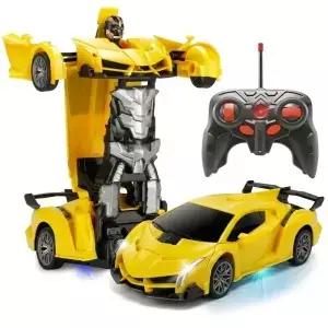 2 in 1 RC 변신 자동차 로봇 리모컨 변형 레이싱 원키 자동 드트 남자 선물