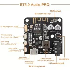 VHM314 MP3 Bluetooth 오디오 수신기 보드 디코딩 BT 수신 무손실 자동차 스피커 수정 모듈