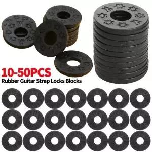 1050Pcs 고무 기타 스트랩 블록 어쿠스틱 일렉트릭 기타베이스 경량 음악 요소 액세서리