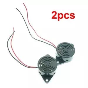 2 PCS 피에조 버저 Icstation 알람 12V 전자 비프 100dB 사이렌 오토바이용 연속 사운드