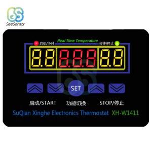 온습도시계 XH1411 W1411 12V 220V LED 디지털 릴레이 스위치 조절기 온도 고정밀 출력 10A