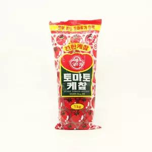 소스 오뚜기 토마토케찹 1kg 식자재 식료품 가공식품 소스 케찹 핫도그