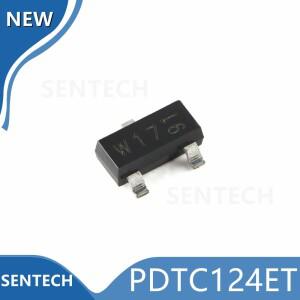 100PCS  원본 PDTC124ET TO-236AB(W17)100mA 50V 바이어스 저항 트랜지스터
