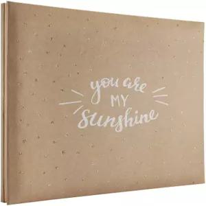 MCS 확장형 스크랩북 앨범 12x12인치 You Are My Sunshine 테마 무산성 페이지가 포함된