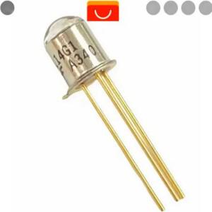 10/PCS L14G1 광학 센서 포토 트랜지스터 TO-18 직접 삽입 파장 880 nm