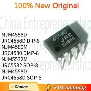 10개 NJM4558D DIP-8 NJM5532M JRC5532 SOP-8 100%원본
