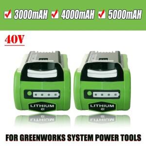 Greenworks G-MAX 3.0/4.0/5.0Ah 40V 10J 배터리 29482 리튬 이온 ST40B410 BA40L210 20262