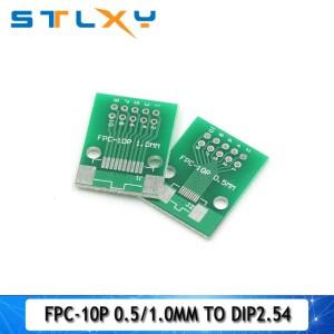 2개 SMT 어댑터 소켓 보드 양면 0.5mm 1mm 6 8 10 12 20 40 50 60핀 DIP 2.54mm FPC/FFC PCB 커넥터 DIY 키