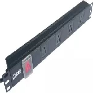 Cablix 1U 19인치 랙 마운트 전원 분배 장치 PDU 4구 NEMA 5-15R 알루미늄 하우징 15A 125V 3Gx16AWGx2M