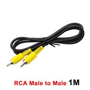 1m RCA 오디오 케이블 남성-남성 비디오 연장 동축 스피커 자동차 AV 이미지 커넥터 M/M 1개