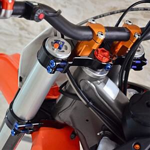 모터바이크 CNC WP 48MM 프론트 포크 노브 조절기 (KTM SX EXC 125 400 슈퍼모토 SMC 엔듀로 690 용)