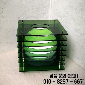 녹색 아크릴 천층 램프 데스크탑 장식 달 16색 RGB DIY 무드등 방 소품 홈 데코