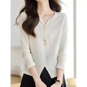 [에이시크]메이린 엔틱 버튼 웨이브 니트 C26AKN275_P419713635