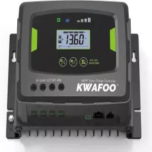 콰푸 MPPT 100V 40A 12V/24V 자동 태양열 충전 컨트롤러 네거티브 그라운드 APP 제어 백라이트 LCD
