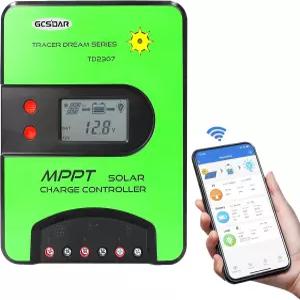 GCSOAR MPPT 태양광 충전 컨트롤러 30A 12V 24V 오토 맥스 PV 100V 레귤레이터 내장 젤 밀폐 침수 AGM