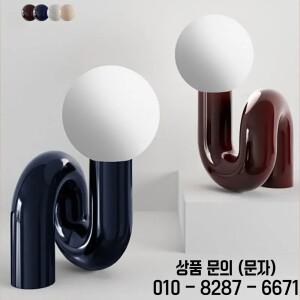 북유럽 LED 테이블 램프 레진 포스트모던 데스크 조명 유리 볼 모델 침실 방 스터디 14세 이상 호텔 장식