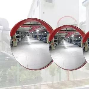 [제이큐]주차장 출입구 스테인리스 도로 스텐반사경 원형반사경 도로볼록거