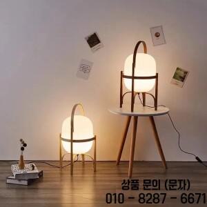 북유럽 창조적 인 단단한 나무 LED 플로어 램프 교수형 바구니 책상 식당 홈 조명기구