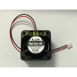SANYO DENKI 109P0424H320 DC 24V 0.095A 40x40x28mm 2선 40mm 냉각팬