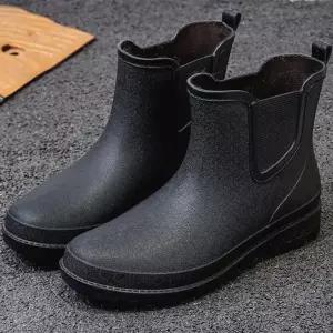 [라일리] Rly 3컬러 남성 베이직 데일리 캐주얼 앵클 숏 레인부츠