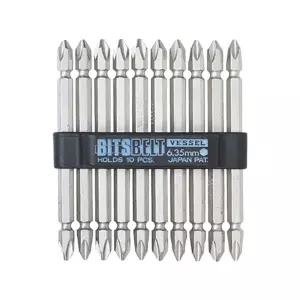베셀 십자 드라이버 비트 세트 10p/육각/렌치/드릴/전동/드라이/소켓/비트날/종류/자석/드라이브/해머/임팩