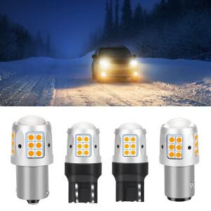 2개 LED 1157 ba15s p21w led bay15d 브레이크등 방향지시등 7443 T20 주차등 후진등 자동차 신호등