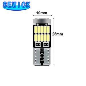 100pcs T10 W5W 194 501 Led   자동차 인테리어 조명 26SMD 4014 칩 화이트 악기  전구 램프
