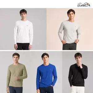 [아놀드파마](26FW 신상) 아놀드파마 남성 코튼 골지 니트 티셔츠 (5종)