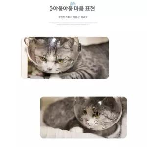 투명 물림방지 헬멧 고양이발톱 머리 넥카라 헤드기어